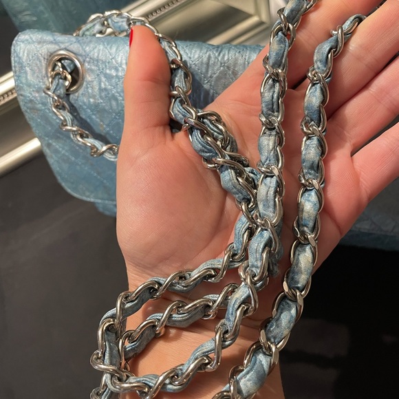 𝑹𝑨𝑹𝑬💎 𝑪𝑯𝑨𝑵𝑬𝑳 1997 LIMITED EDITION flap canvas shoulder bag. - Picture 13 of 15